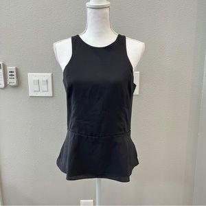 Express Black Sleeveless Peplum Top, Work Top, Work Wear